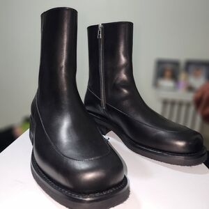 Men's Black Leather Boots